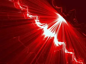 Fractal Art Design Stampe: Abstract tech background - computer-generated image