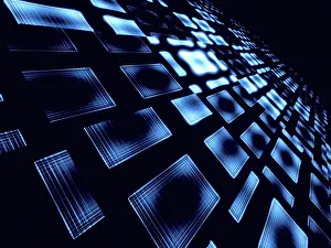 Abstract Technology Background Stampe: Abstract technology background - computer-generated image