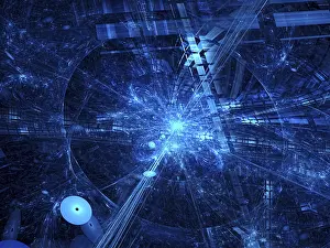 Abstract Technology Background Stampe: Abstract technology background - computer-generated image
