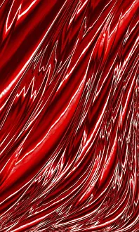 Arte Digitale Stampe: Onde astratte e pieghe - immagine generata da computer.