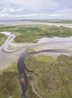 Irlanda Stampe: Visuale aerea di strutture fluviali.