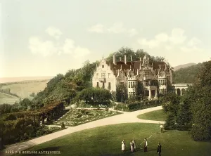 Old German Buildings Stampe: Altenstein, Castle in Thuringia