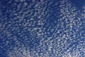 Cloudy Europe Sky Stampe: Altocumulus clouds, Upper Austria, Austria