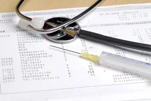 Blood Test Analysis Stampe: Analysis of a blood test