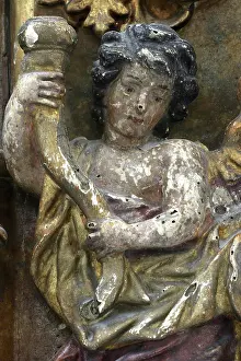 Deserted Church Interior Stampe: Angel