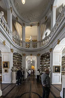 German Federal Republic Library Stampe: Anna Amalia Library, Weimar, Thuringia, Germany