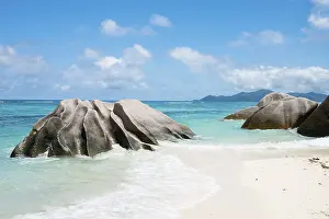 Uninhabited Island Beaches Stampe: Anse Source dArgent Beach