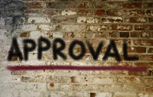 Symbolic Picture Concept Stampe: Approval Concept