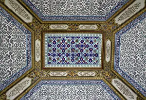 Western Asia Architecture Style Stampe: Arabesques on the ceiling of Topkapi Palace