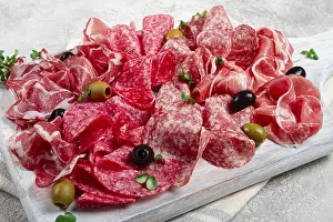 Prosciutto Appetizer Stampe: Assorted, meat appetizer, prosciutto