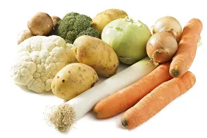 Close Up Vegetable Detail Stampe: Assorted vegetables