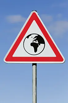 Environmental Protection Icon Stampe: Attention! globalization