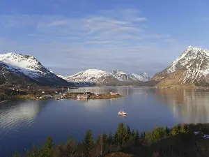 Lofoten Norway Stampe: Austnesfjord