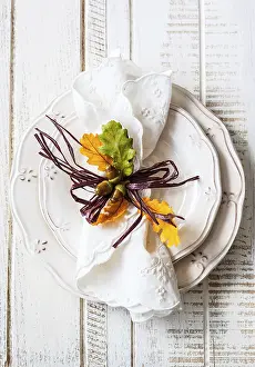 Autumn Table Setting Stampe: Autumn table setting