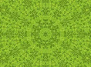 Abstract Artwork Background Stampe: Background with abstract pattern from green leaf