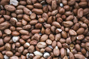 Full Format Filling Image Stampe: A Background Image Of Raw Peanuts