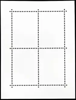 Deserted Plant Nature Scene Stampe: Background from reverse side of four postage stamp sheet