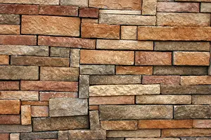 Full Size Background Graphic Stampe: Background Texture Of A Wall With Uneven Bricks