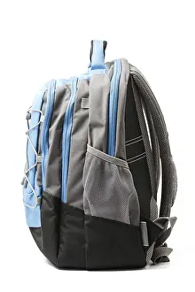 Light Colored Background Picture Stampe: Backpack isolated on white background