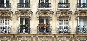Deserted Old Town Europe Stampe: Balcony