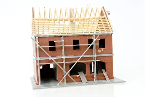 New Home Construction Stampe: Bare brickwork, model