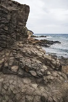 Basalt Columns Stampe: Basalt columns, Viewpoint of the columns