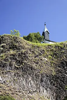 Volcanic Rock Formations Europe Stampe: Basalt rocks in Parkstein, Upper Palatinate