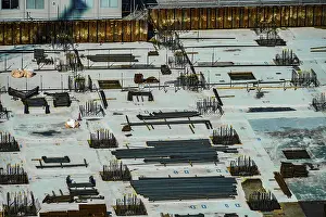 Tokyo Construction Site Stampe: Basic construction of construction sites