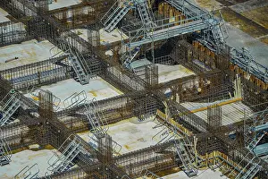Tokyo Construction Site Stampe: Basic construction of construction sites