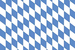 Munich Beer Festival Scene Stampe: Bavarian diamond pattern as background