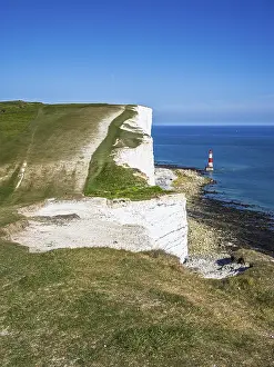 Beachy Head Lighthouse Stampe: Beachy Head Lighthouse, Beachy Head Cliffs