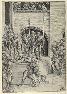 Biblical Depiction Stampe: The Beheading of John the Baptist