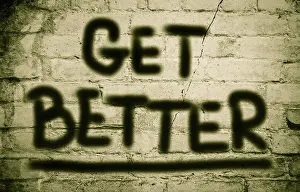 Economic Crisis Concept Stampe: Get Better Concept