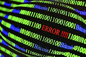 Computer Virus Symbol Stampe: Binary code with Error lettering