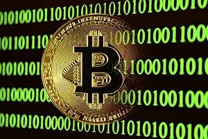 Bitcoin Binary Code Stampe: Bitcoin with binary code