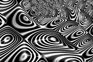 Arte Digitale Stampe: Fondo a sfondo frattale bizzarro - immagine generata da computer astratta.