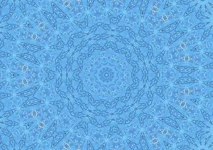 Abstract Blue Background Stampe: Blue abstract background with pattern of thin lines
