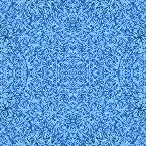Abstract Art Patterns Stampe: Blue background with abstract pattern