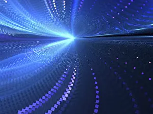 Fractal Geometry Design Stampe: Blurred way - abstract computer-generated image