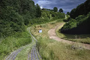 Inner German Border Stampe: Border fortification with column path