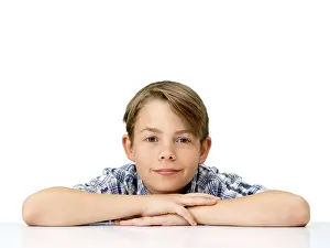 Boy Looking At Camera Stampe: Boy, looking