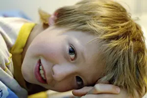 Happy Child Facial Expression Stampe: Boy smiling