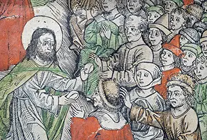 Stampe di Dettaglio da Il Miracolo del Pane Michael Wolgemut Stampe: Dettaglio da 'Il Pane Meraviglia'.