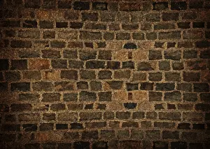 Deserted Brick Wall Stampe: Brick wall background