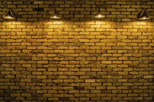 East Asia Cityscape Stampe: Brick wall (background material)