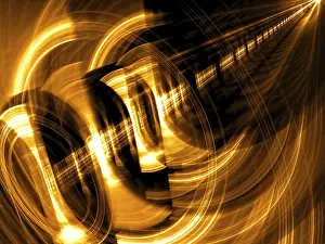 Abstract Computer Generated Image Stampe: Bright technology background - abstract computer-generated image