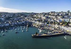 Devon Aerial Photography Stampe: Brixham Harbour from a drone, Devon