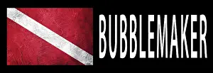 Water Sports Stampe: Bubblemaker young diver, Diver Down Flag