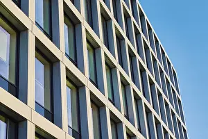 Modern European Architecture Stampe: Building facade with geometric pattern