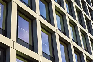 Modern European Architecture Stampe: Building facade with geometric pattern